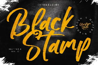 Black Stamp font