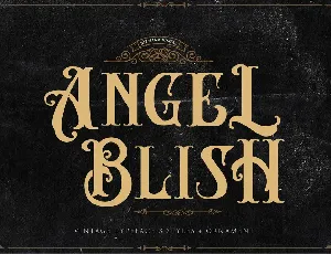 Angel Blish Typeface font