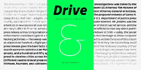 Drive Family font