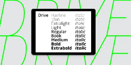 Drive Family font