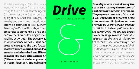 Drive Family font