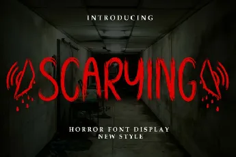 Scaryring Display font