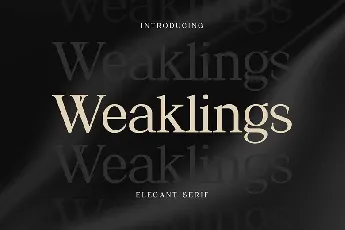 Weaklings font