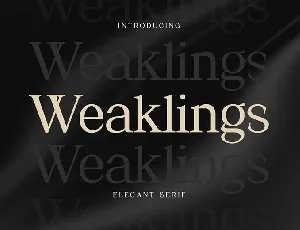 Weaklings font