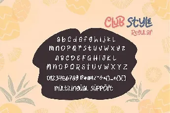 Club Style font