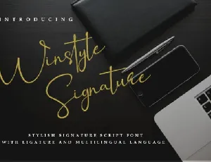Winstyle Signature font