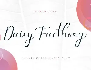 Daisy Facthory Demo font