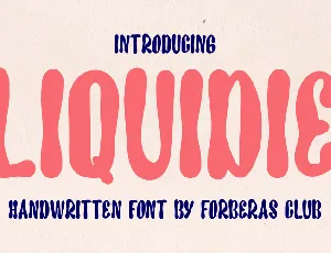 Liquidie font