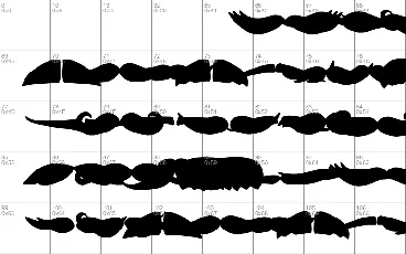 Mustache font