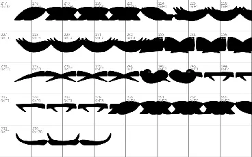 Mustache font