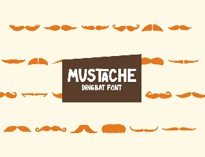 Mustache font