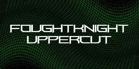 FoughtKnight UpperCut font