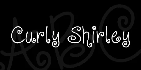 Curly Shirley font