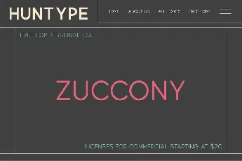 Zuccony font