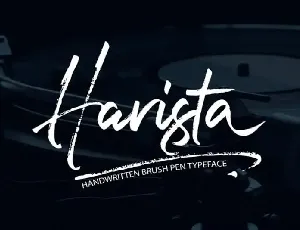 Harista Brush font