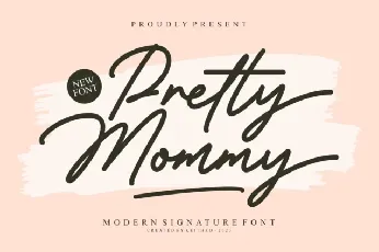 Pretty Mommy Script font