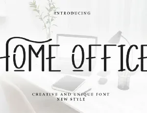 Home Office Display font