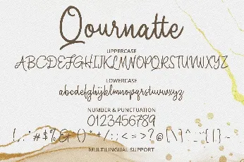 Qournatte font