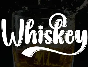 Whiskey Brush font