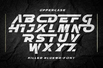 Killer Blue93 font