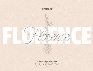 Florence font