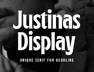 Justinas Display font