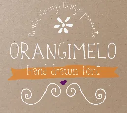 Orangimelo Hand Drawn Free font