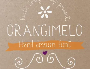 Orangimelo Hand Drawn Free font