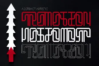 Abstract Artistic font