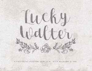 Lucky Walter font