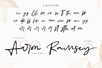 Aaron Ramsey - Personal Use font