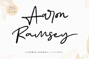 Aaron Ramsey - Personal Use font