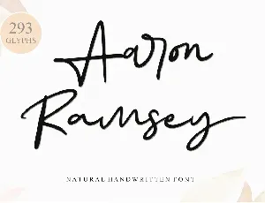 Aaron Ramsey - Personal Use font