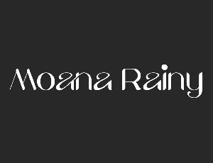 Moana Rainy Demo font