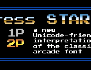 Press Start 2P font