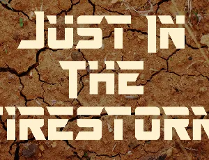 Just In The Firestorm font