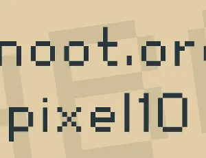 snoot.org pixel10 font