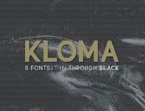 Kloma font