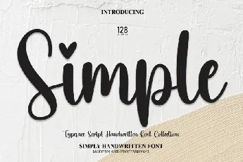 Simple Handwritten Typeface font