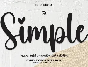 Simple Handwritten Typeface font