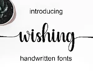 Wishing font