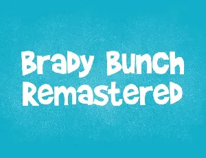 Brady Bunch Remastered font