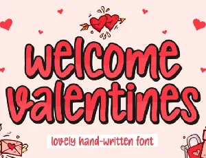 Welcome Valentines font