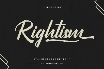 Rightism font