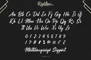 Rightism font