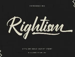 Rightism font