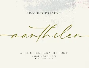 Manthilen DEMO font