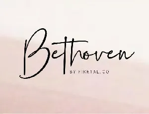 Bethoven Handwritten font