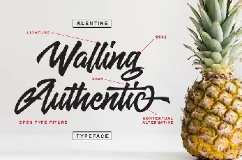 Alentine Script Free font