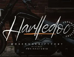 Harlledoc font